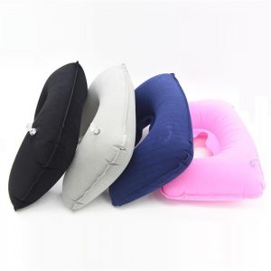 Inflatable Travel Pillow with Pouch